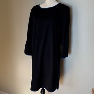 Cynthia Rowley Black Dress with Blue Accents